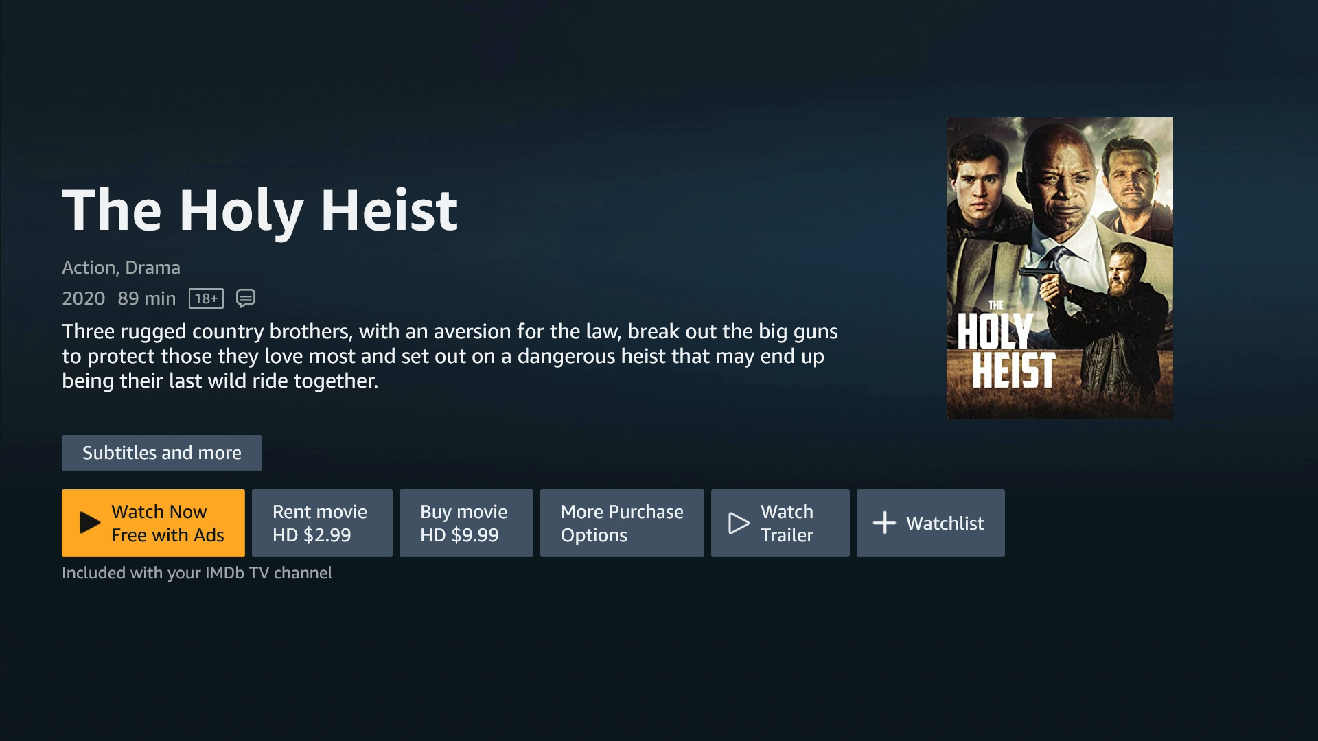 The Holy Heist Amazon Video